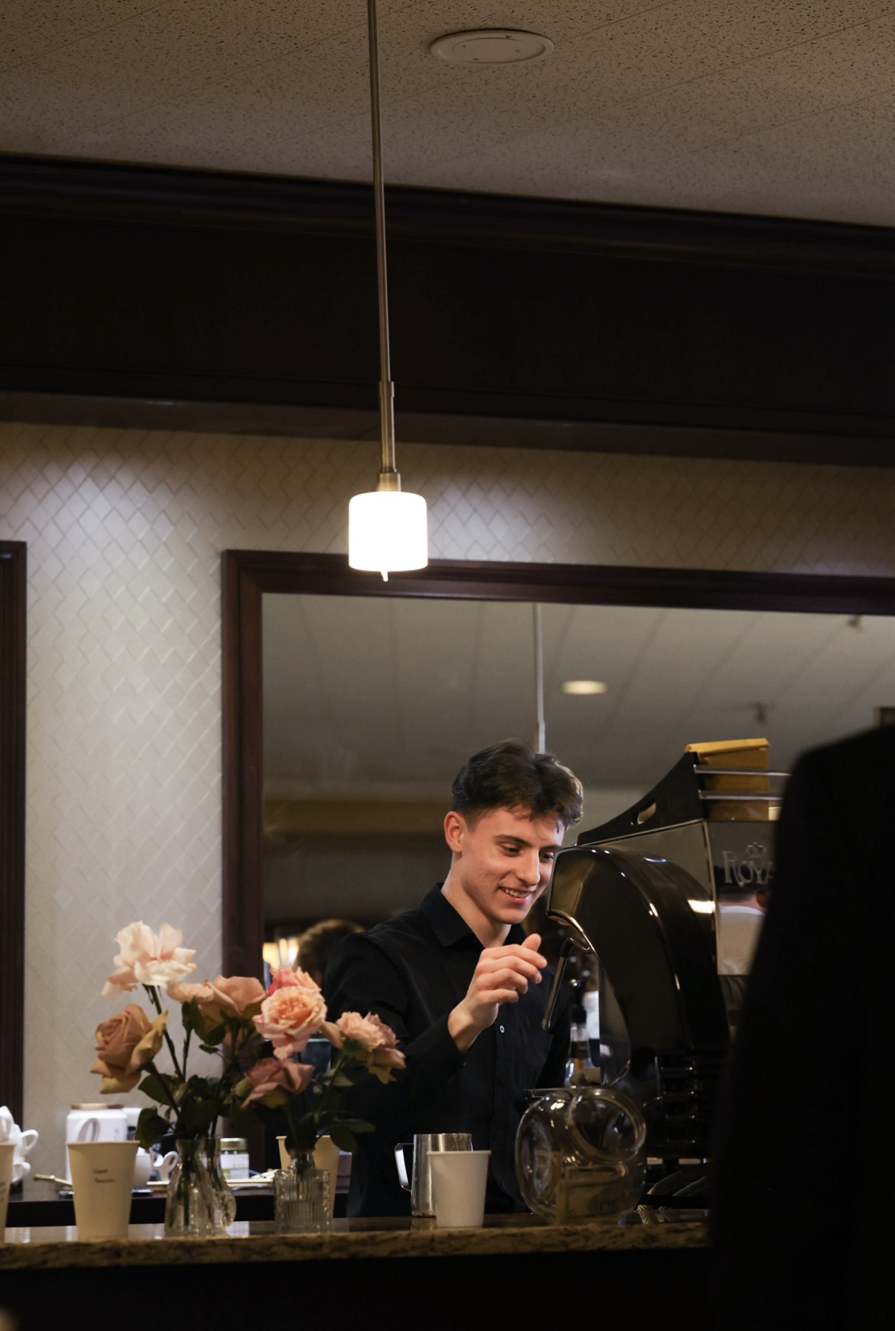 Dan Nedeoglo preparing coffee