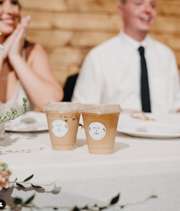 Coffee service at a wedding event